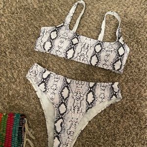 Snake skin swimsuit